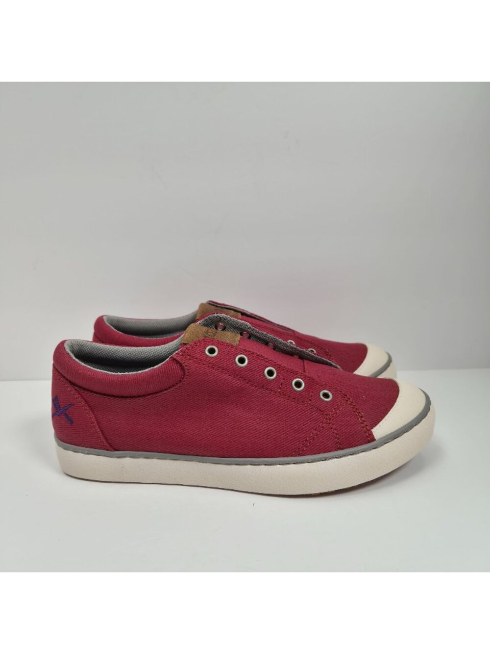 Mozo Maven Women's Red Canvas Work Shoes US Size 7 SAMPLE